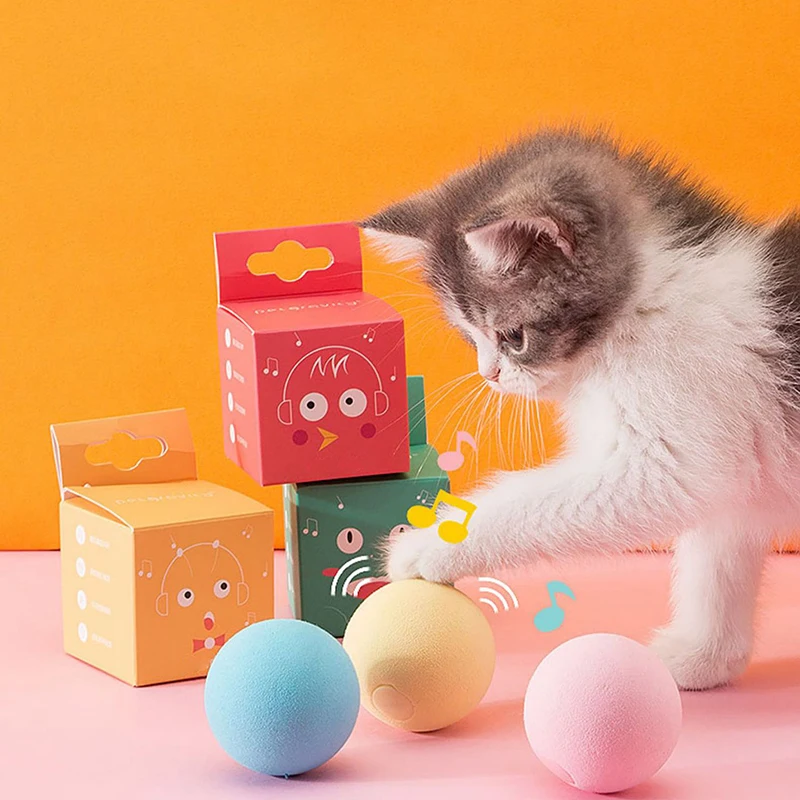 Smart Cat Toy New Gravity Ball Pet Cat Toys Touch Sounding Interactive Pet Toy Squeak Ball Toy Ball for Pets Cat Toy Accessories
Smart Cat Toy New Gravity Ball Pet Cat Toys Touch Sounding Interactive Pet Toy Squeak Ball Toy Ball for Pets Cat Toy Accessories