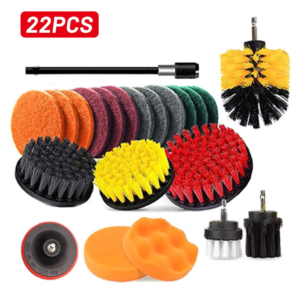 22/12/6pcs Drill Brush Set Power Scrubber Brush Car Cleaning Kit Extender Cleaning Tool Electric Drill Brush Hollow Electric Cle
22/12/6pcs Drill Brush Set Power Scrubber Brush Car Cleaning Kit Extender Cleaning Tool Electric Drill Brush Hollow Electric Cle