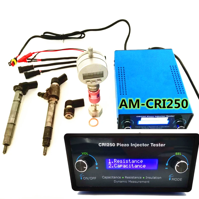 AM-CRI250 Diesel Piezo Common Rail Injector LCR Pulse Tester Crystal Resistance Capacitance Insulation Dynamic Lift Travel Test
AM-CRI250 Diesel Piezo Common Rail Injector LCR Pulse Tester Crystal Resistance Capacitance Insulation Dynamic Lift Travel Test