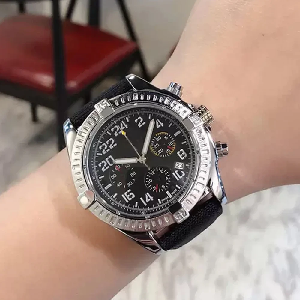 Mens Watch Multi-function vk Movement Watches 43mm Sappire Business Wristwatches
Mens Watch Multi-function vk Movement Watches 43mm Sappire Business Wristwatches