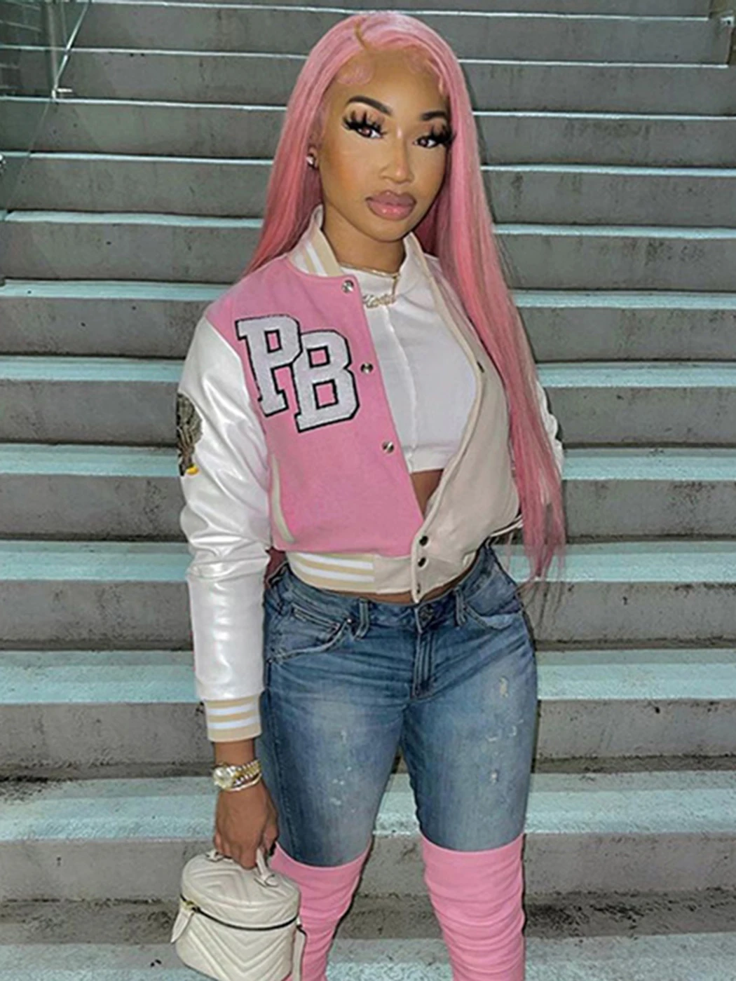 Street Fashion Bomber Jacket Women Autumn 2022 Long Sleeve Color Block Letter Short Top Casual Baseball Outwear Female Clothes
Street Fashion Bomber Jacket Women Autumn 2022 Long Sleeve Color Block Letter Short Top Casual Baseball Outwear Female Clothes