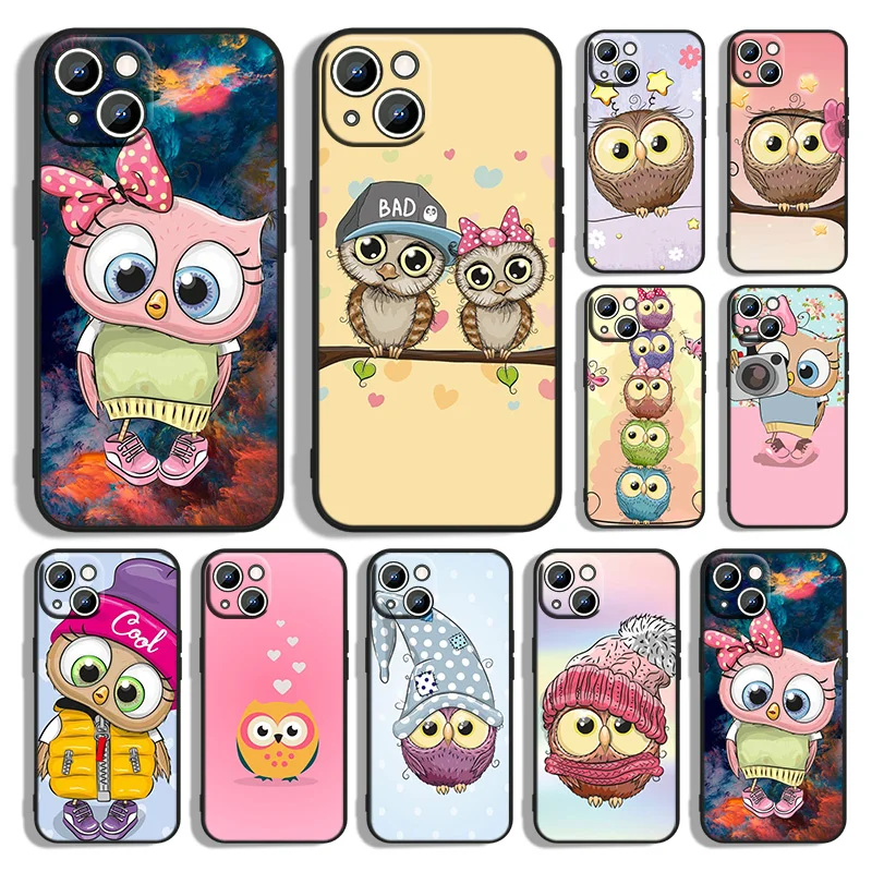 Cute Owl Hearts Lover Phone Case For Apple iPhone 14 13 12 11 XS XR X 8 7 6 6S 5 5S SE Pro Max Plus mini Black Cover
Cute Owl Hearts Lover Phone Case For Apple iPhone 14 13 12 11 XS XR X 8 7 6 6S 5 5S SE Pro Max Plus mini Black Cover