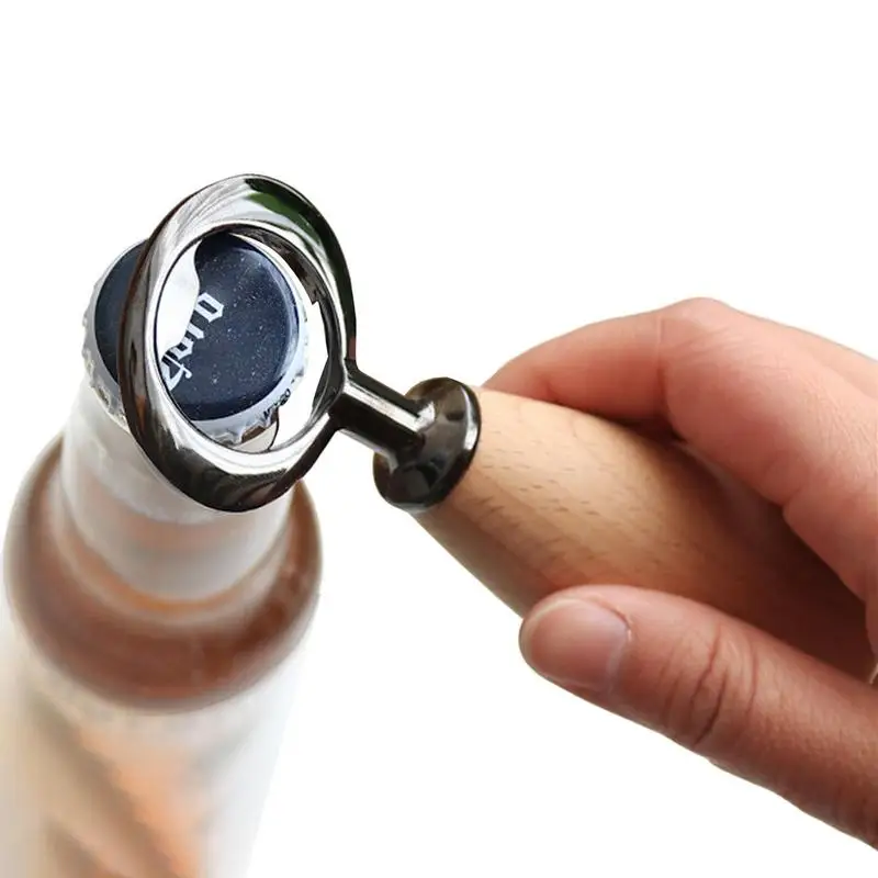 Wine Opener Bartender Bottle Opener Wood Handheld Wine Beer Soda Glass Caps Bottle Opener For Home Kitchen Bar
Wine Opener Bartender Bottle Opener Wood Handheld Wine Beer Soda Glass Caps Bottle Opener For Home Kitchen Bar