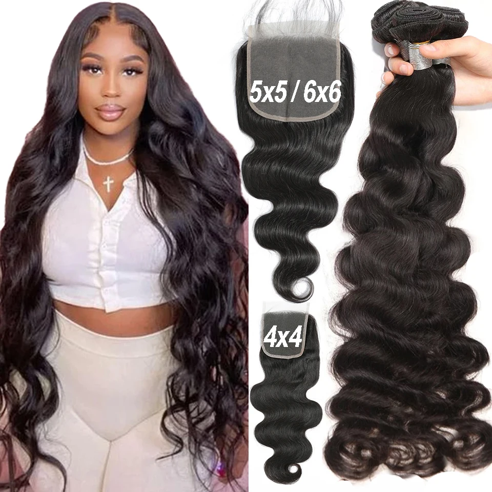 30 34 38 40 Long Body Wave Bundles with Closure Malaysian 100% Remy Human Hair Bundles With Frontal Closure Hair Weave Extension
30 34 38 40 Long Body Wave Bundles with Closure Malaysian 100% Remy Human Hair Bundles With Frontal Closure Hair Weave Extension