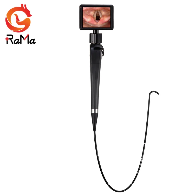 Flexible laryngoscope with camera surgical instrument ENT operating video endoscope
Flexible laryngoscope with camera surgical instrument ENT operating video endoscope