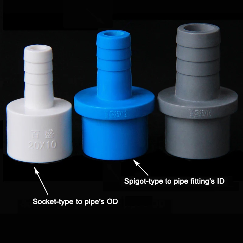 PVC Pipe Fitting - Hose Pagoda Connector 5,8,10,12,14,16,18,20mm Barb Tail to Hose and 20mm 25mm to Pipe Tube Jointer Adapter
PVC Pipe Fitting - Hose Pagoda Connector 5,8,10,12,14,16,18,20mm Barb Tail to Hose and 20mm 25mm to Pipe Tube Jointer Adapter