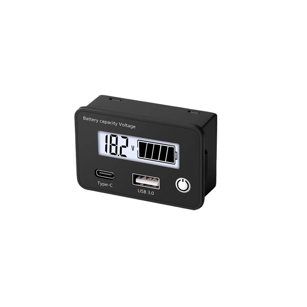 DC8-30V Battery Capacity Indicator Lead Acid Lithium Batteries Level Tester USB 3.0Digital Voltmeter Voltage Meter White
DC8-30V Battery Capacity Indicator Lead Acid Lithium Batteries Level Tester USB 3.0Digital Voltmeter Voltage Meter White