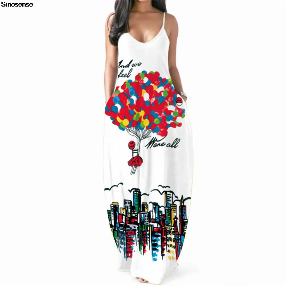 Women Spring Summer Spaghetti Strap Dress Sexy V Neck Casual Printed Vintage Boho A Line Loose Long Beach Party Maxi Dresses
Women Spring Summer Spaghetti Strap Dress Sexy V Neck Casual Printed Vintage Boho A Line Loose Long Beach Party Maxi Dresses