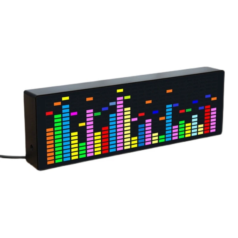 LED Music Spectrum Rhythm Lights Voice Sensor 1624 RGB Atmosphere Level Indicator With Clock Display
LED Music Spectrum Rhythm Lights Voice Sensor 1624 RGB Atmosphere Level Indicator With Clock Display