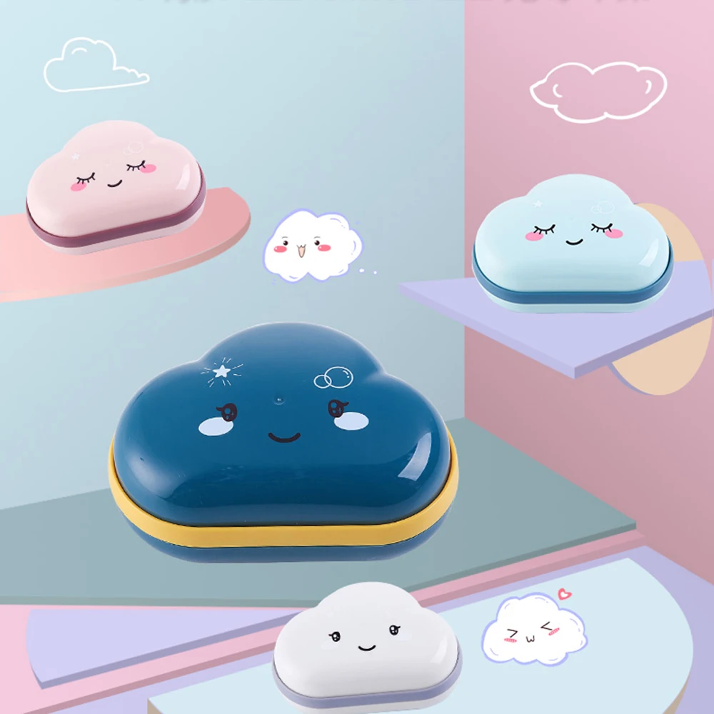 Cute Cartoon Clouds Shape Soap Box Bathroom Drain Soap Holder Portable Travel Soap Protect Case Bathroom Accessories
Cute Cartoon Clouds Shape Soap Box Bathroom Drain Soap Holder Portable Travel Soap Protect Case Bathroom Accessories