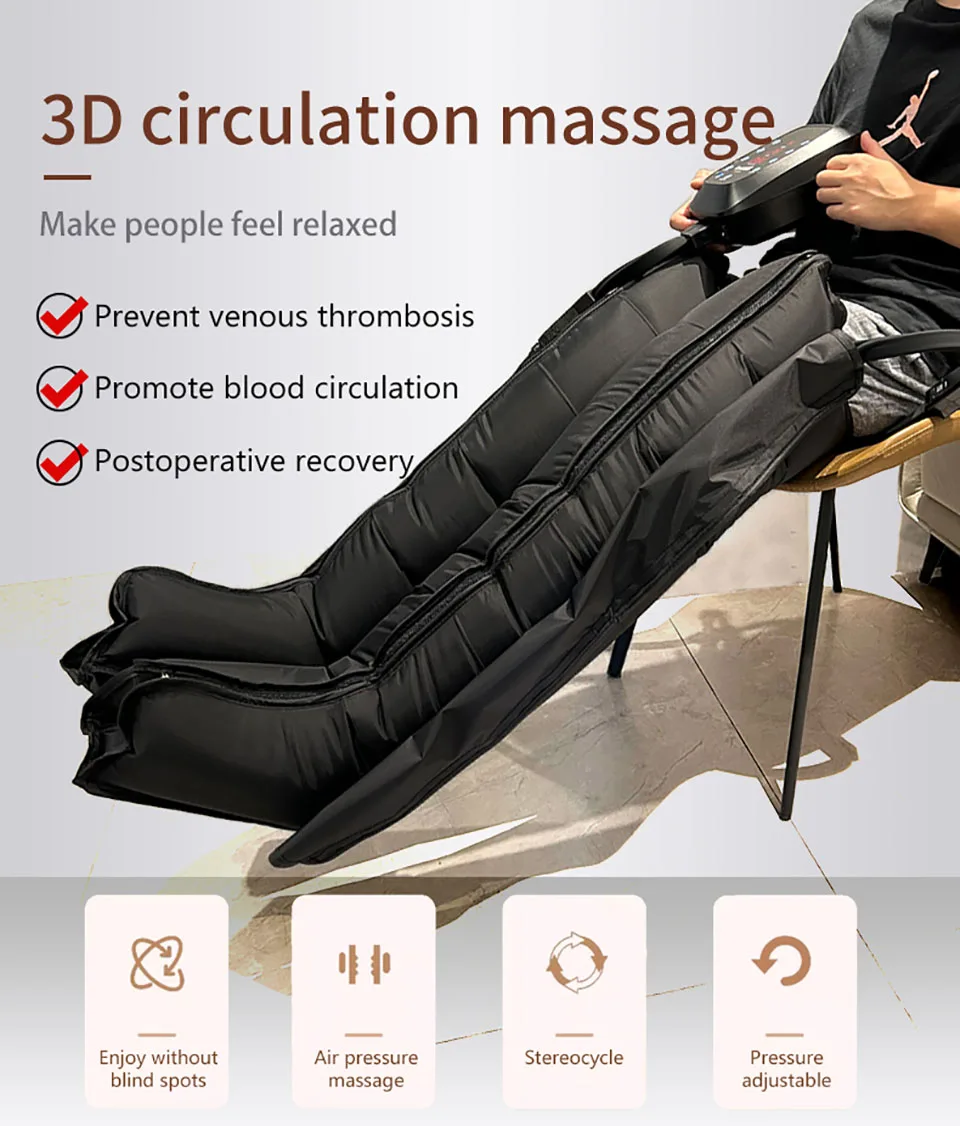 YITI 6-chamber exercise recovery boots foot air wave pressure massage leg lymphatic drainagerelaxation and recoveryion therapy
YITI 6-chamber exercise recovery boots foot air wave pressure massage leg lymphatic drainagerelaxation and recoveryion therapy
