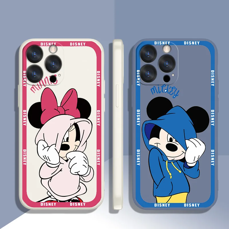Cute Mickey and Minnie Phone Case Liquid Rope For iPhone 6 6S 7 8 plus 14 11 12 13 pro MAX 12 13 mini Funda Cover Back Soft Capa
Cute Mickey and Minnie Phone Case Liquid Rope For iPhone 6 6S 7 8 plus 14 11 12 13 pro MAX 12 13 mini Funda Cover Back Soft Capa