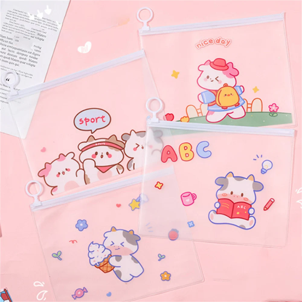 2pcs Cartoon Transparent File Folder A4 Waterproof Receipt Bag Plastic Multifunction School Office Storage Creative Zipper Case
2pcs Cartoon Transparent File Folder A4 Waterproof Receipt Bag Plastic Multifunction School Office Storage Creative Zipper Case