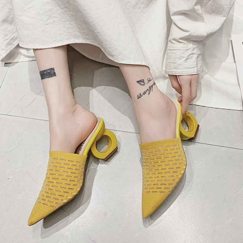 Size 43 Women’s Shoes 2023 New Stretch Breathable Mesh Mules Fashion Pointed High Heel Slippers Ladies Summer Casual Party Shoes
Size 43 Women’s Shoes 2023 New Stretch Breathable Mesh Mules Fashion Pointed High Heel Slippers Ladies Summer Casual Party Shoes