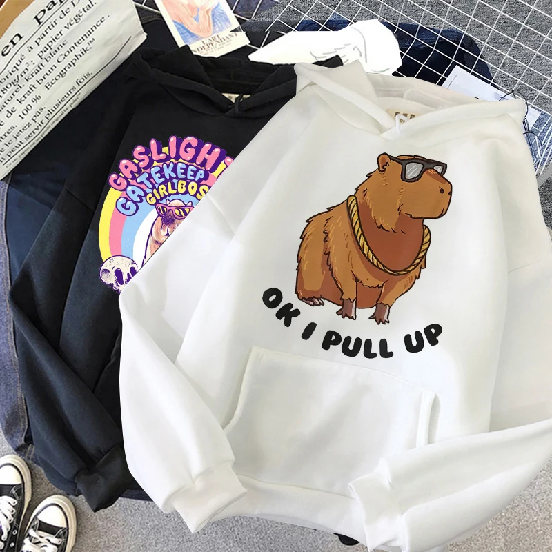 Милые Мультяшные толстовки капибара унисекс Harajuku модная Милая уличная одежда для женщин/мужчин капибара зимние теплые толстовки с капюшоном
Милые Мультяшные толстовки капибара унисекс Harajuku модная Милая уличная одежда для женщин/мужчин капибара зимние теплые толстовки с капюшоном