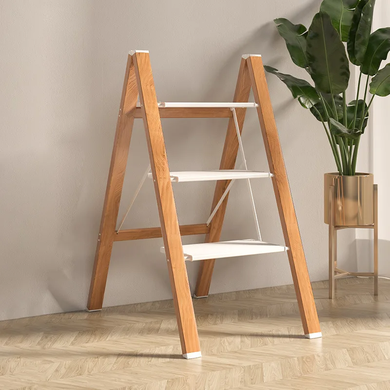 3 Step Stool Ladder Woodgrain Shelf Aluminum Lightweight Folding With Anti-Slip And Wide Pedal For Home And Kitchen Space Saving
3 Step Stool Ladder Woodgrain Shelf Aluminum Lightweight Folding With Anti-Slip And Wide Pedal For Home And Kitchen Space Saving
