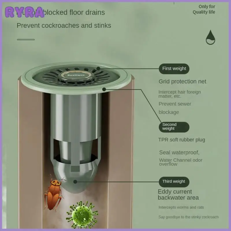 Strainer Cover Plug Deodorant Anti-odor Floor Drain Deodorant Insect Plug Kitchen Bathroom Water Drain Filter I Insectproof
Strainer Cover Plug Deodorant Anti-odor Floor Drain Deodorant Insect Plug Kitchen Bathroom Water Drain Filter I Insectproof