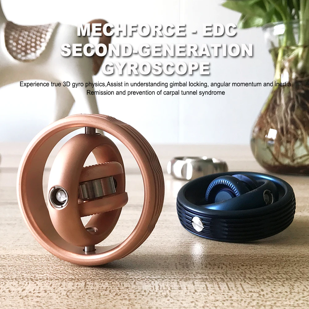 

Mechforce EDC Second Generation Gyroscope Fingertip Gyro Hand Spinner Decompression Anti Stress Balance Fidget Spinner Adult Toy