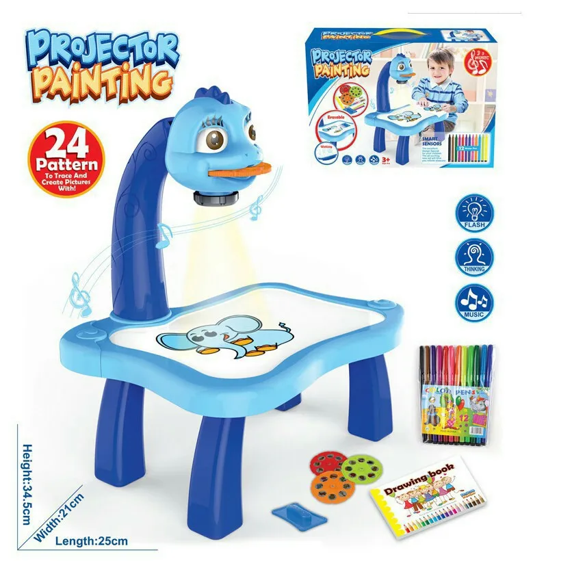 Kids Toy Painting Drawing Table Led Projector Music Toys Kids Arts and Crafts for Kids Children Notebook Pen Office Toddler Toy
Kids Toy Painting Drawing Table Led Projector Music Toys Kids Arts and Crafts for Kids Children Notebook Pen Office Toddler Toy