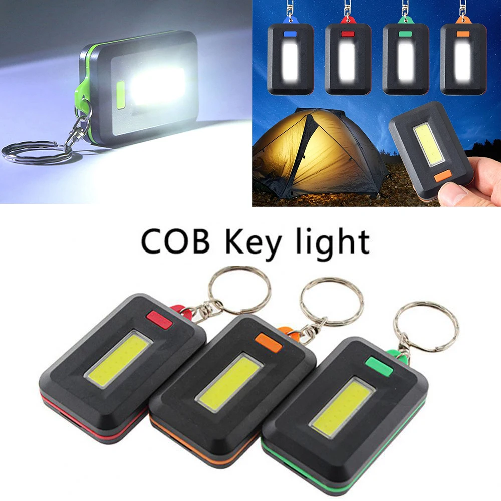 Portable Mini COB LED Keychain Flashlight Key Chain Keyring Torch Light Lamp With Carabiner For Camping Hiking Fishing New
Portable Mini COB LED Keychain Flashlight Key Chain Keyring Torch Light Lamp With Carabiner For Camping Hiking Fishing New