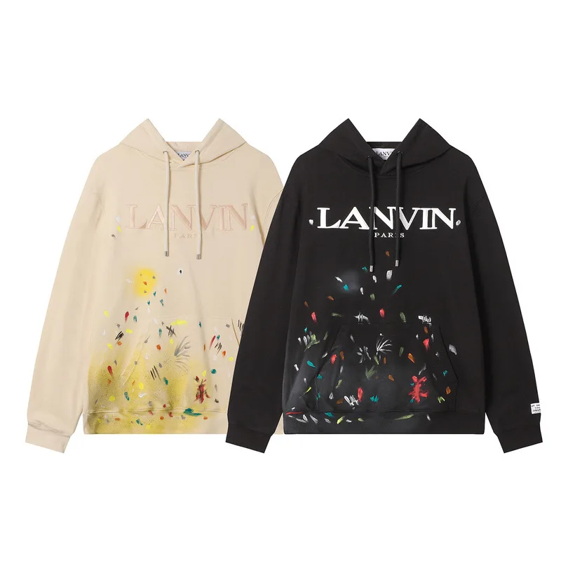 2024 new Lanvin tide embroidery LOGO handmade graffiti casual versatile pullover sweater men and women 
2024 new Lanvin tide embroidery LOGO handmade graffiti casual versatile pullover sweater men and women
