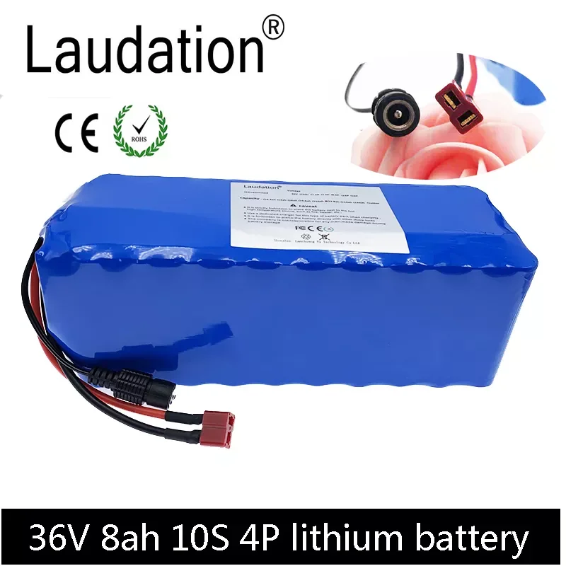 Laudation 36V 8ah Electric Bike Battery 10S 4P Built-in High-Quality Batteries For 250W 350W 500W Motor With 15A BMS And T Plug
Laudation 36V 8ah Electric Bike Battery 10S 4P Built-in High-Quality Batteries For 250W 350W 500W Motor With 15A BMS And T Plug