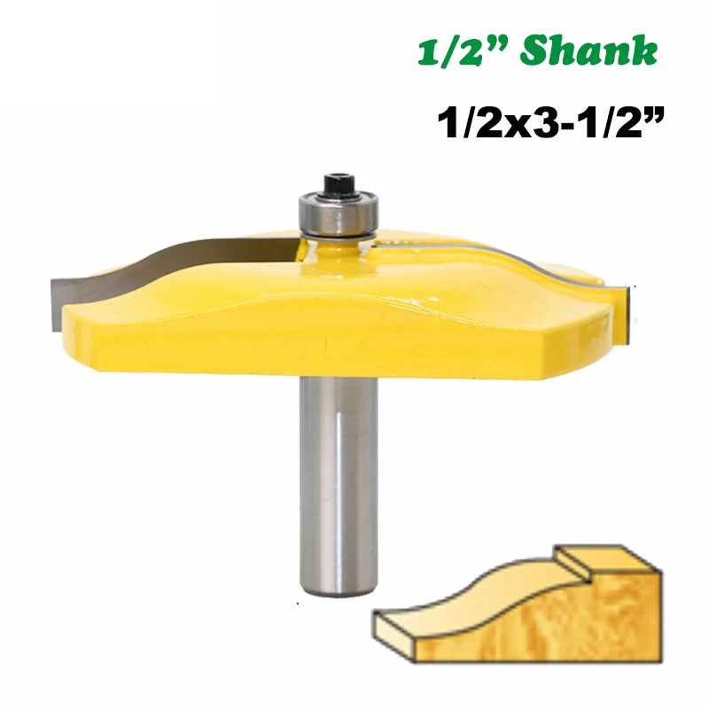 1pc 12mm 1/2 Inch Shank Carbide Raised Panel Router Bit with Ogee Wood Door Large Router CNC Milling Tool Woodworking
1pc 12mm 1/2 Inch Shank Carbide Raised Panel Router Bit with Ogee Wood Door Large Router CNC Milling Tool Woodworking