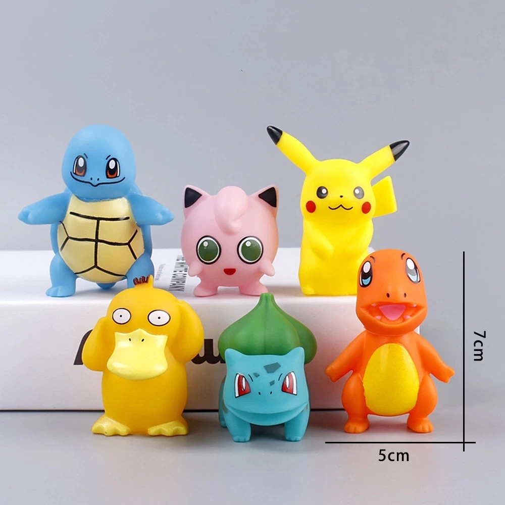 6Pcs/Set Pokemon Pikachu PVC Decoration Squirtle Anime Figure Toys Action Figure for Car Cake Ornaments Children Birthday Gifts
6Pcs/Set Pokemon Pikachu PVC Decoration Squirtle Anime Figure Toys Action Figure for Car Cake Ornaments Children Birthday Gifts