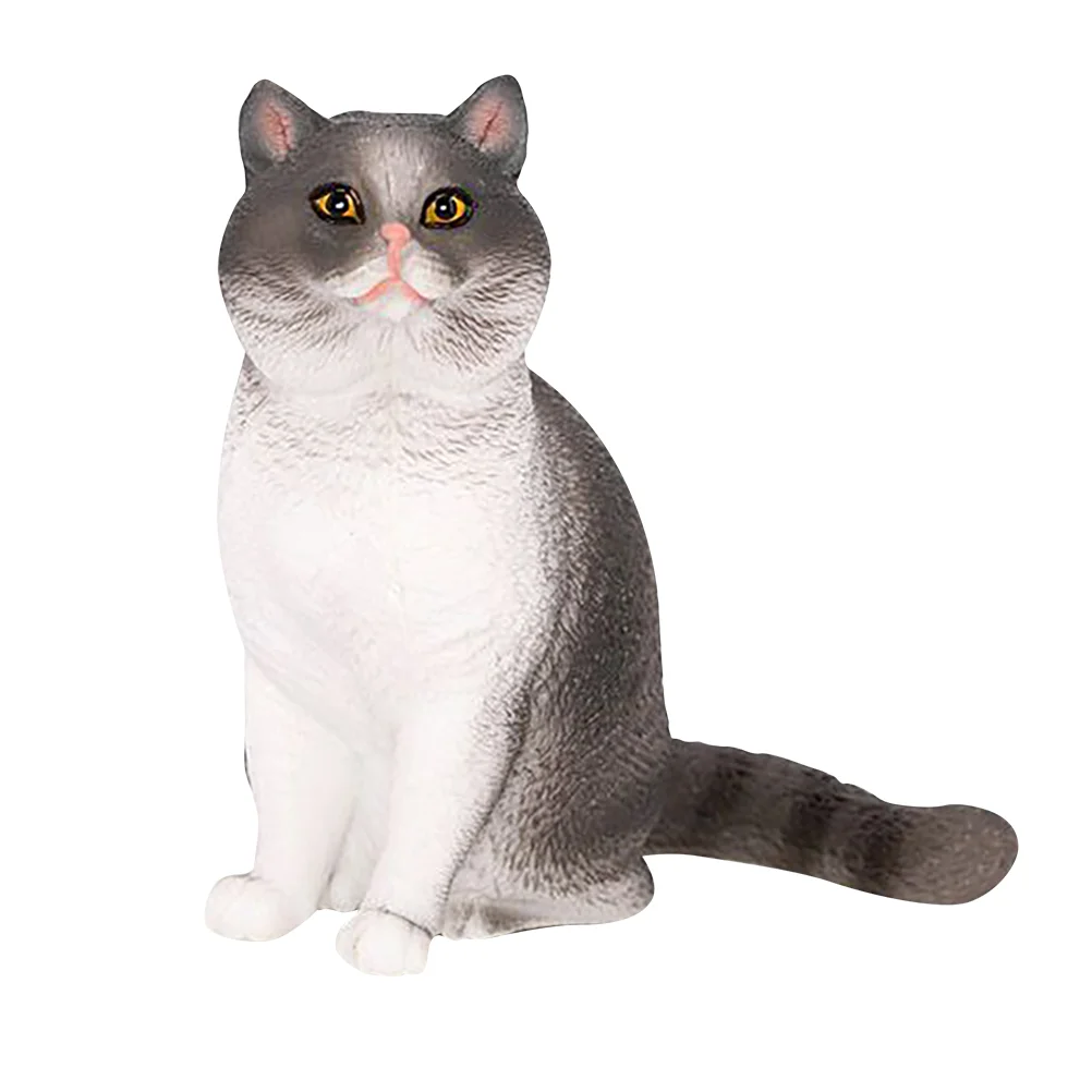 Cat Figurine Cat Model Simulation Desktop Cat Adornment for Eggs Landscape Scenes ( White )
Cat Figurine Cat Model Simulation Desktop Cat Adornment for Eggs Landscape Scenes ( White )
