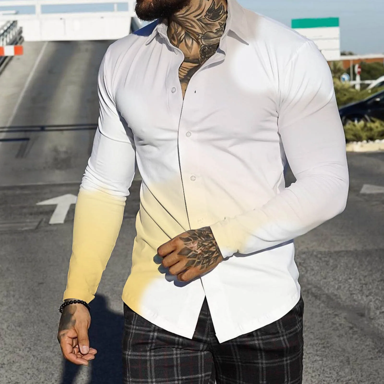 Short Sleeve Tee Tops Men Autumn Winter Single Breasted Casual Lapel Full Print Men's Medium Shirts Button down Collar Shirt
Short Sleeve Tee Tops Men Autumn Winter Single Breasted Casual Lapel Full Print Men's Medium Shirts Button down Collar Shirt