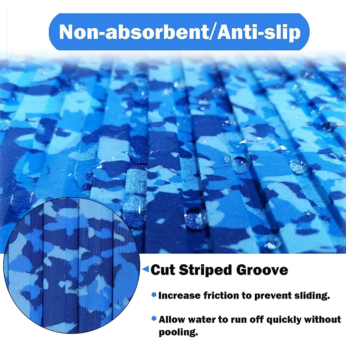 EVA Foam Boat Marine Flooring 94.48X17.71 Inch,Ocean Camo Boat Decking Boats Self-Adhesive Non Slip Deck Boat Flooring
EVA Foam Boat Marine Flooring 94.48X17.71 Inch,Ocean Camo Boat Decking Boats Self-Adhesive Non Slip Deck Boat Flooring