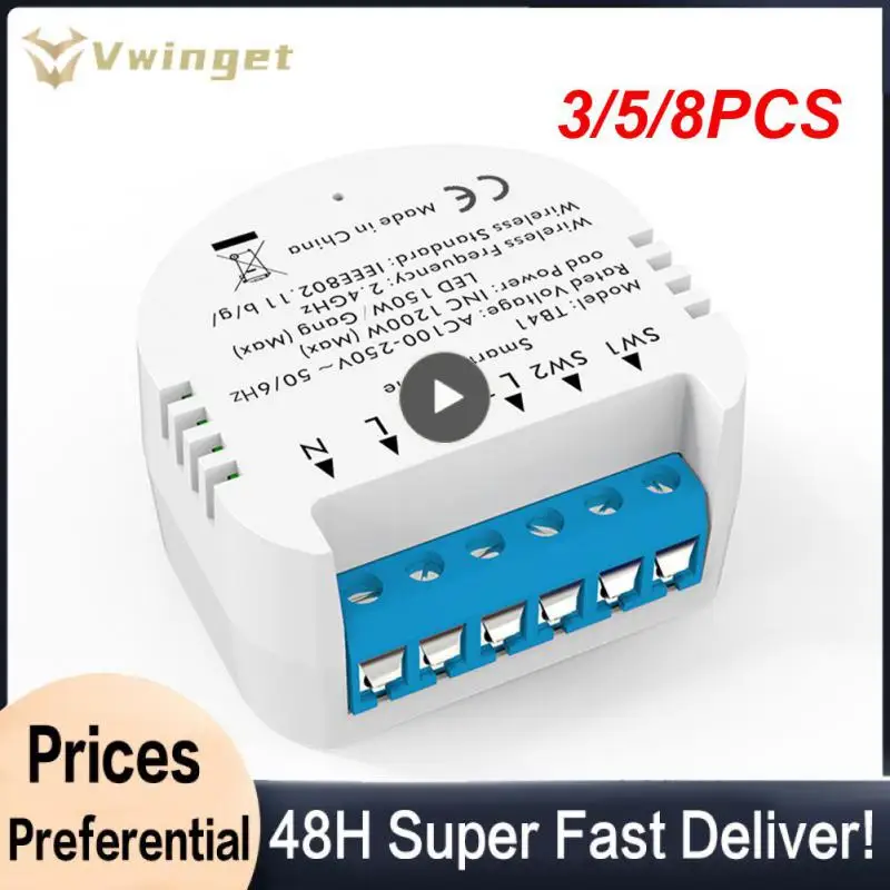 3/5/8PCS Intelligent Lamp Switch Diy Wifi Switch Module Smart Life Voice Control Mini Breaker Tuya Works With Alexa Google Home
3/5/8PCS Intelligent Lamp Switch Diy Wifi Switch Module Smart Life Voice Control Mini Breaker Tuya Works With Alexa Google Home