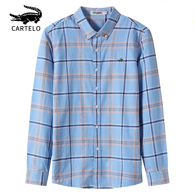 Cartelo Crocodile Brand Men's Long-sleeved Shirt Fashion Youth Simple Button Men's Spring Cotton Business Casual Pajamas
Cartelo Crocodile Brand Men's Long-sleeved Shirt Fashion Youth Simple Button Men's Spring Cotton Business Casual Pajamas