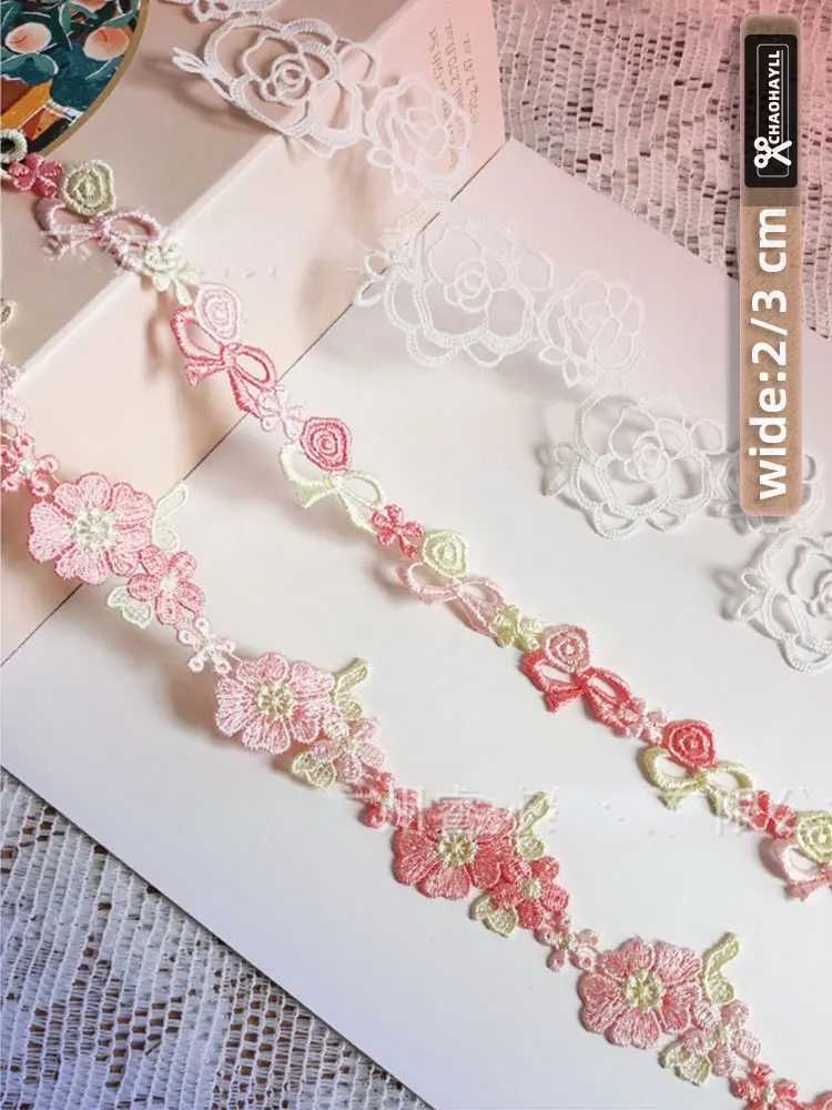 2/3.5/6cm Wide Pink White Embroidered Mesh Lace Trim for Sewing Needlework Underwear Wedding Dress for Women Crafts Accessories
2/3.5/6cm Wide Pink White Embroidered Mesh Lace Trim for Sewing Needlework Underwear Wedding Dress for Women Crafts Accessories