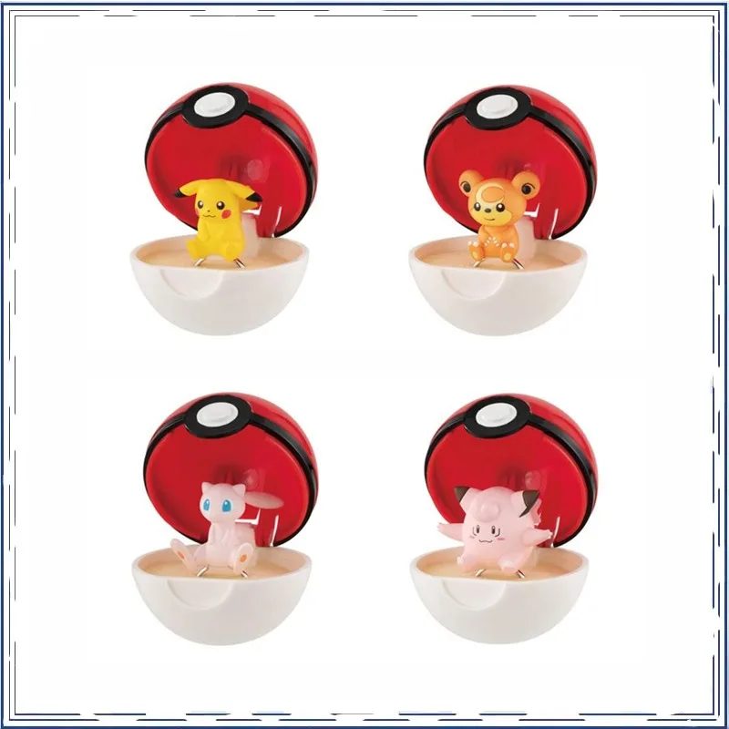 Bandai Аниме Покемон кольцо серии Пикачу Mew Clefairy подарки для детей или коллекции