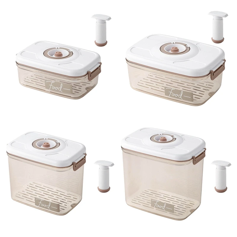 Rectangle Square Vacuum Container Large Capacity Vacuum Sealer for Foods Fruits Kitchen Food Storage Box with Air Pump 
Rectangle Square Vacuum Container Large Capacity Vacuum Sealer for Foods Fruits Kitchen Food Storage Box with Air Pump