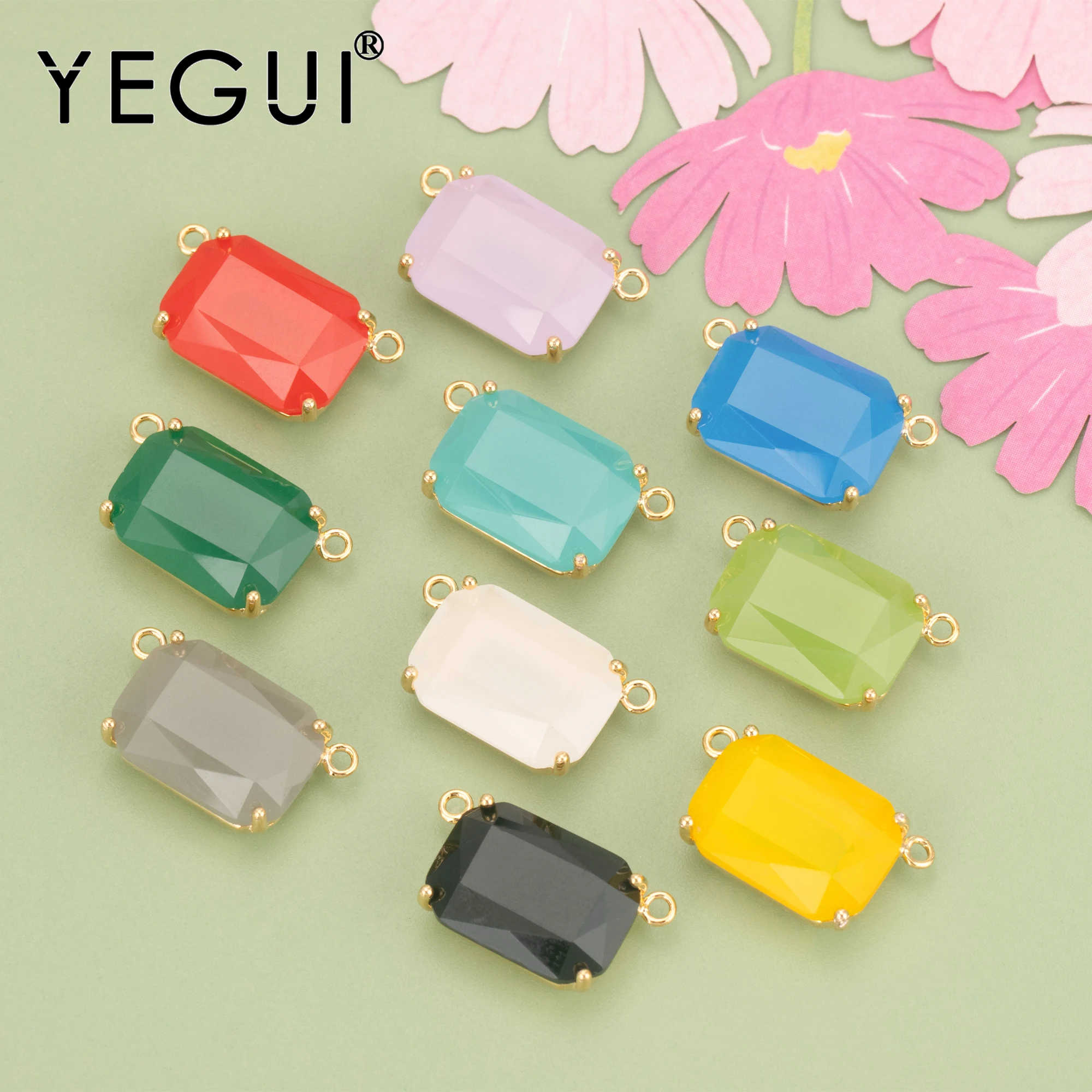YEGUI MB08,jewelry accessorie,nickel free,18k gold plated,copper,glass,charms,square,jewelry making,diy pendants,6pcs/lot
YEGUI MB08,jewelry accessorie,nickel free,18k gold plated,copper,glass,charms,square,jewelry making,diy pendants,6pcs/lot