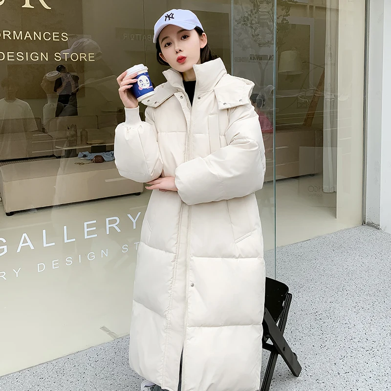 Зимние однотонные Длинные парки для женщин, повседневные толстые женские куртки, свободные женские пуховики с капюшоном, женские парки с подкладкой
Зимние однотонные Длинные парки для женщин, повседневные толстые женские куртки, свободные женские пуховики с капюшоном, женские парки с подкладкой