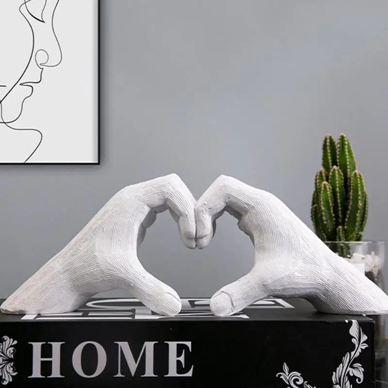 Resin Hand Figurine Sculpture Modern Heart Gesture Statue For Home Living Room Bookcase Wedding Party Decoration Ornaments
Resin Hand Figurine Sculpture Modern Heart Gesture Statue For Home Living Room Bookcase Wedding Party Decoration Ornaments