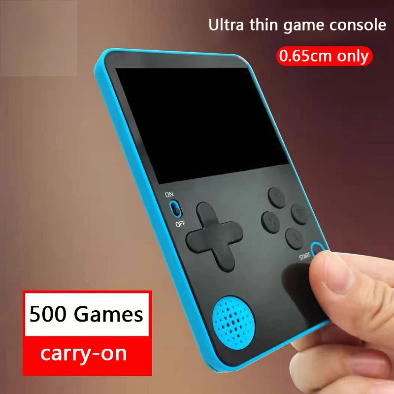 thin portable video game console, 500 classic nostalgic built-in games, retro video game console
thin portable video game console, 500 classic nostalgic built-in games, retro video game console