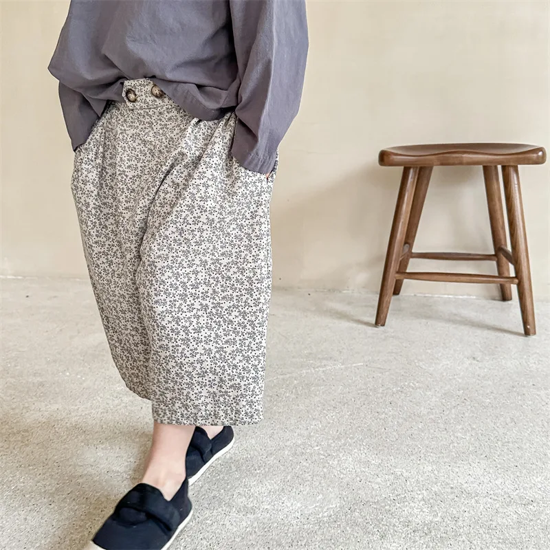 New Korean 9-point Trousers Girl's Boy's Spring Pant Casual Pant Children's Floral Summer Pants 2023 Pants
New Korean 9-point Trousers Girl's Boy's Spring Pant Casual Pant Children's Floral Summer Pants 2023 Pants