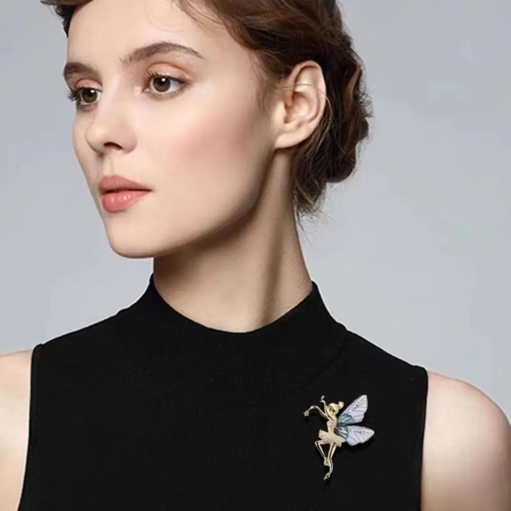 Dancing Girls Elf Brooch Angel Inlaid Zircon Brooch Cloth Collar Pin Alloy Rhinestone Sequin Corsage for Women Jewelry Gifts
Dancing Girls Elf Brooch Angel Inlaid Zircon Brooch Cloth Collar Pin Alloy Rhinestone Sequin Corsage for Women Jewelry Gifts