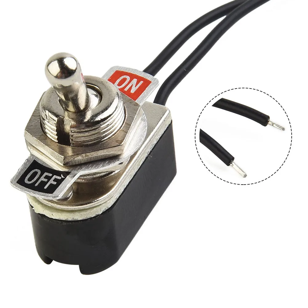 SPST 6A Toggle Switch Rocker SPST Contacts Switch Toggle With Wire Switch 12mm Cutout 2 Foot 6A/125V Brand New
SPST 6A Toggle Switch Rocker SPST Contacts Switch Toggle With Wire Switch 12mm Cutout 2 Foot 6A/125V Brand New