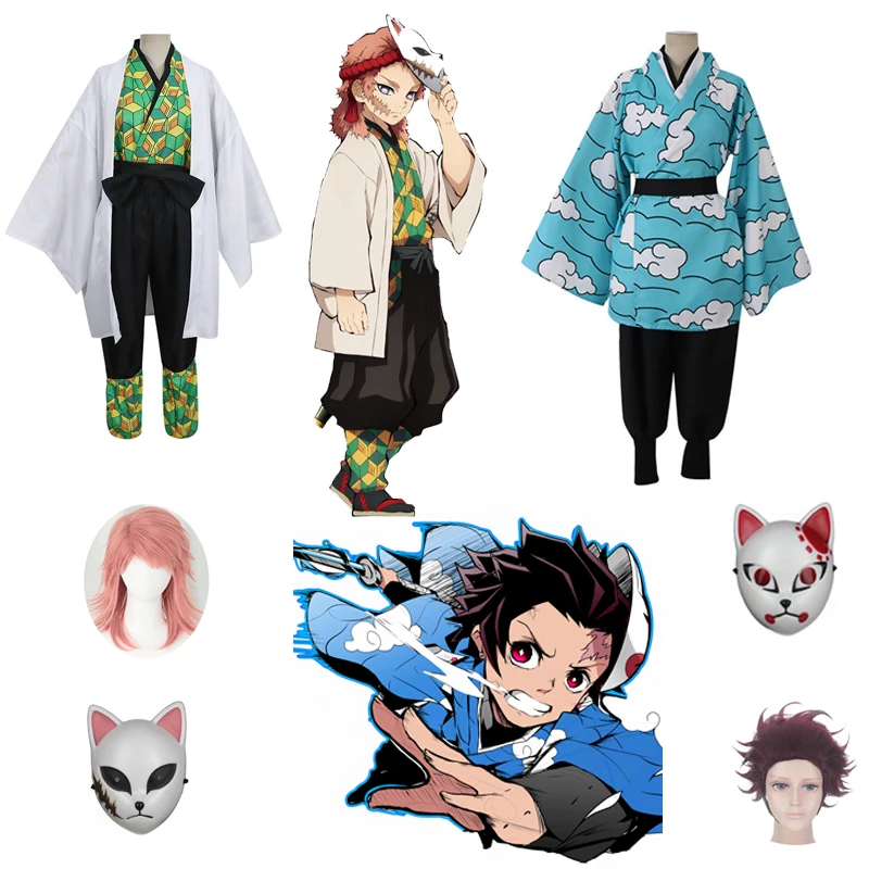 Anime Demon Slayer Kamado Tanjirou Sabito Cosplay Costume Children Outfit Comic Exhibition Set Halloween Carnival Boys Mask Prop
Anime Demon Slayer Kamado Tanjirou Sabito Cosplay Costume Children Outfit Comic Exhibition Set Halloween Carnival Boys Mask Prop