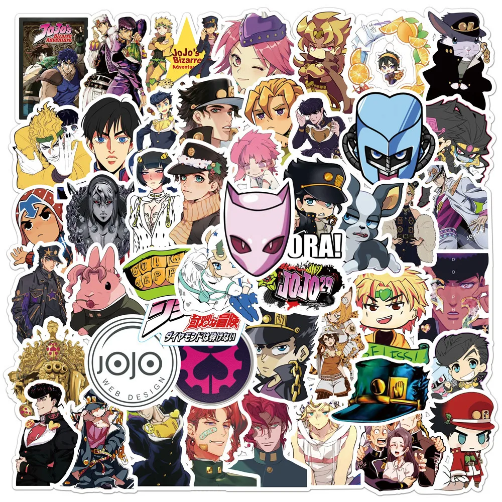 50pcs JoJo's Bizarre Adventure Sticker Pack Guitar Skateboard Waterproof Sticker Cute Anime Stickers Phone Case Laptop Sticker
50pcs JoJo's Bizarre Adventure Sticker Pack Guitar Skateboard Waterproof Sticker Cute Anime Stickers Phone Case Laptop Sticker