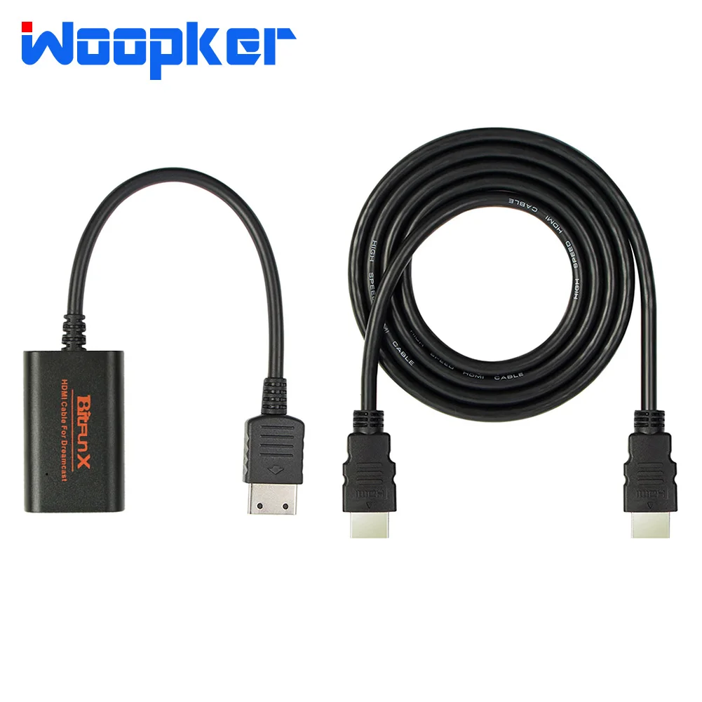 HDMI Cable Converter for Sega Dreamcast DC Consoles HDMI/ HD-Link Cable 480i/ 480p/ 576i Adapter
HDMI Cable Converter for Sega Dreamcast DC Consoles HDMI/ HD-Link Cable 480i/ 480p/ 576i Adapter