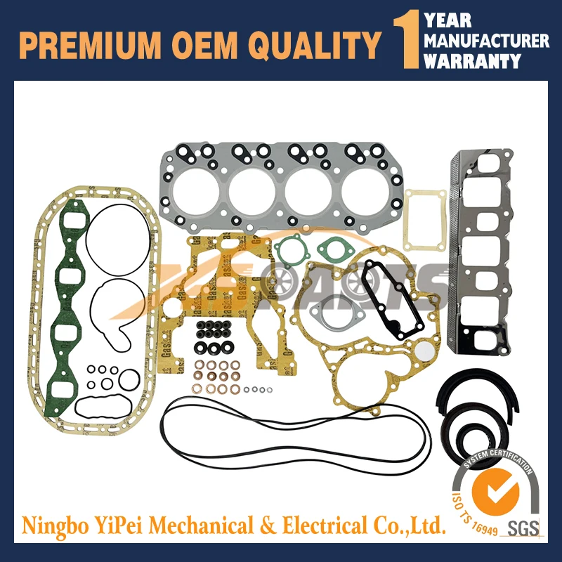 4JC1 полный комплект прокладок с прокладкой головки цилиндра для Isuzu
4JC1 полный комплект прокладок с прокладкой головки цилиндра для Isuzu