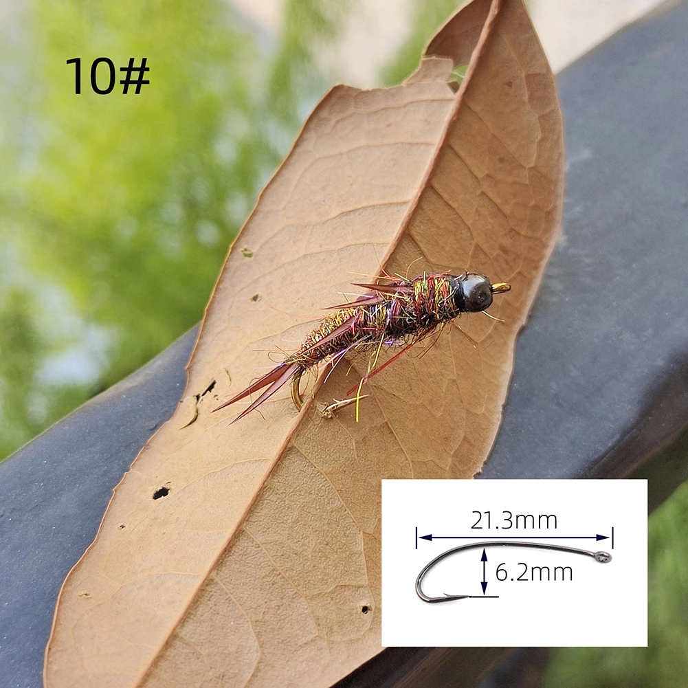 5pcs Fly Fishing Hook 21.3x6.2mm Nymph Stonefly Lure Fly Bait For Trout Bass Grayling Scud Midge Flies Fishing Hook Parts
5pcs Fly Fishing Hook 21.3x6.2mm Nymph Stonefly Lure Fly Bait For Trout Bass Grayling Scud Midge Flies Fishing Hook Parts