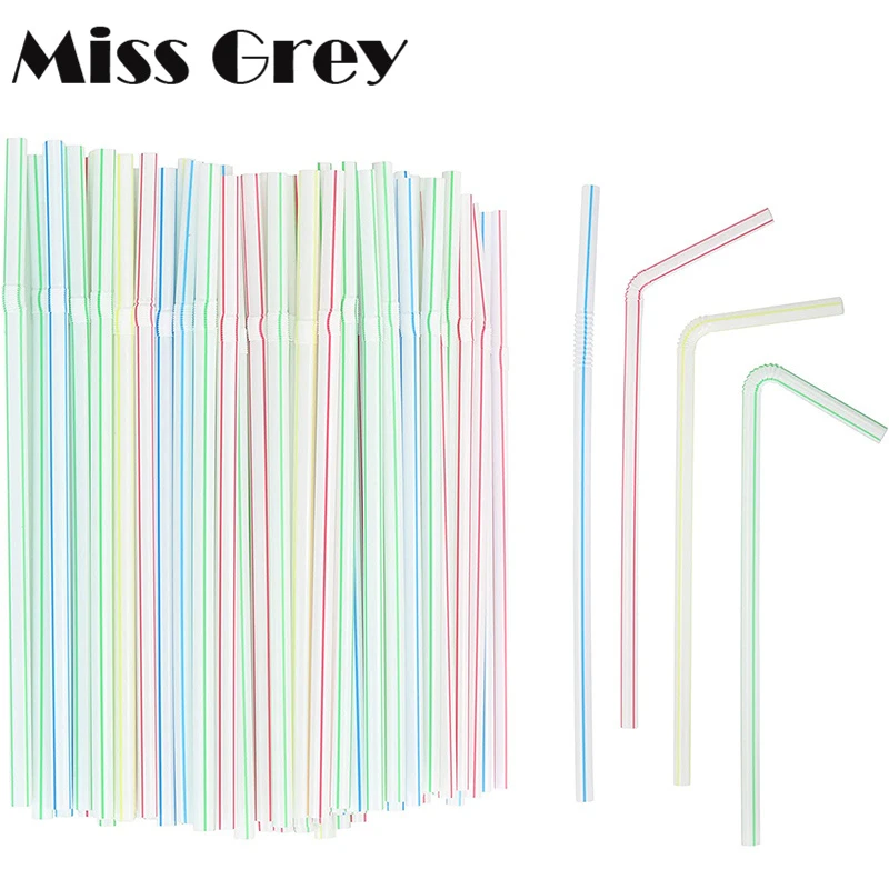 Plastic Bendable Drinking Straws Disposable Beverage Straws Wedding Decor Mixed Colors Party Supplies Cocktail Bar Accessories
Plastic Bendable Drinking Straws Disposable Beverage Straws Wedding Decor Mixed Colors Party Supplies Cocktail Bar Accessories