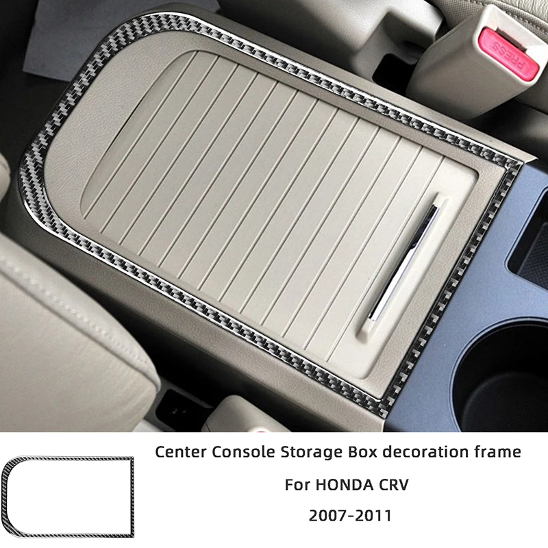 Carbon Fiber Center Console Storage Box Decoration Frame Car Stickers For 2007-2011 HONDA CRV Interior Accessories
Carbon Fiber Center Console Storage Box Decoration Frame Car Stickers For 2007-2011 HONDA CRV Interior Accessories